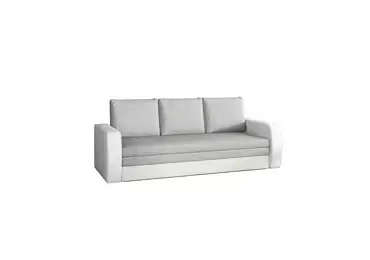 Pohovka/trojsedák MERCHANT, světle šedá/bílá