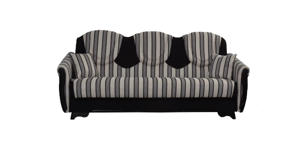 Pohovka VELOX 2, šedá látka se vzorem/černá látka