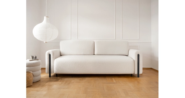 Pohovka VITUS, černá/bílá