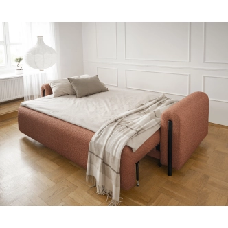 Pohovka VITUS, černá/cihlová