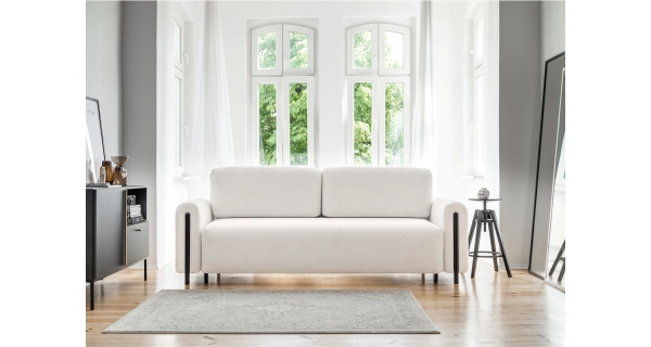 Pohovka VITUS, černá/krémová