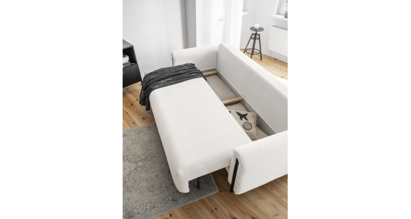 Pohovka VITUS, černá/krémová