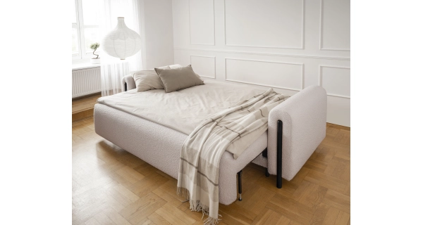 Pohovka VITUS, černá/světlá béžová