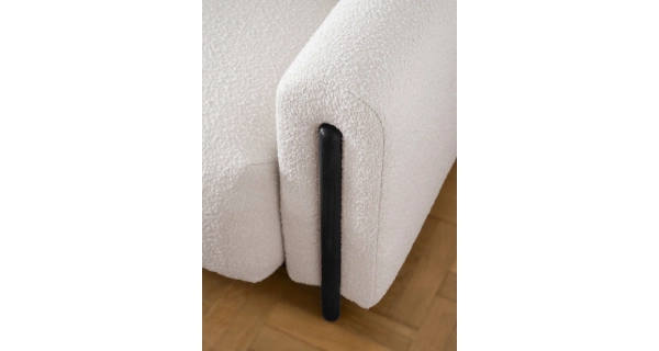 Pohovka VITUS, černá/světlá béžová