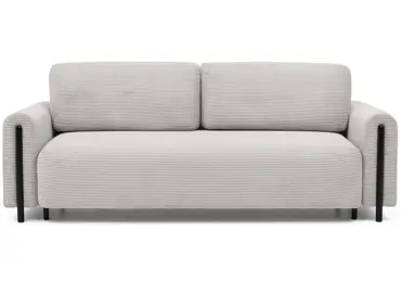 Pohovka VITUS, černá/světlá béžová proužky