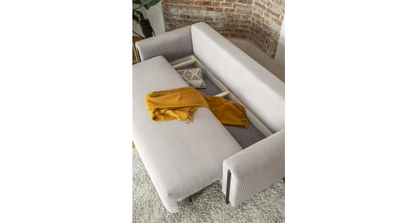 Pohovka VITUS, černá/světlá béžová proužky