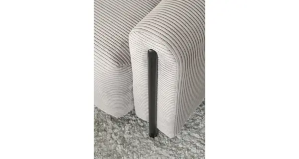 Pohovka VITUS, černá/světlá béžová proužky