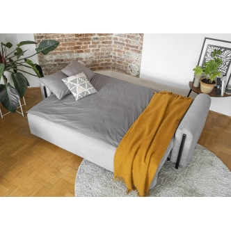 Pohovka VITUS, černá/světlá šedá