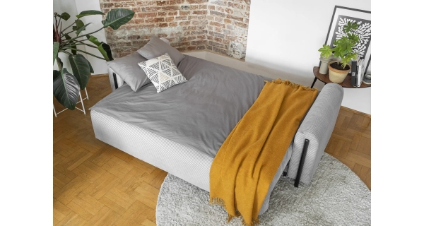 Pohovka VITUS, černá/světlá šedá