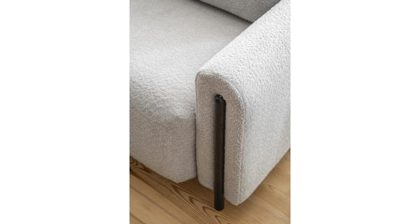 Pohovka VITUS, černá/tmavě šedá