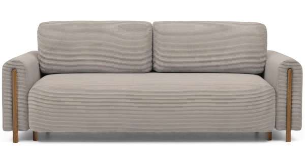 Pohovka VITUS, dub/béžová proužky