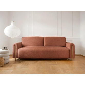 Pohovka VITUS, dub/cihlová