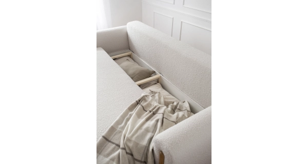 Pohovka VITUS, dub/světlá béžová