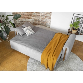 Pohovka VITUS, dub/světlá šedá