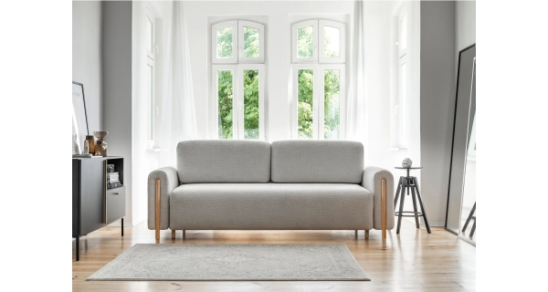 Pohovka VITUS, dub/tmavě šedá