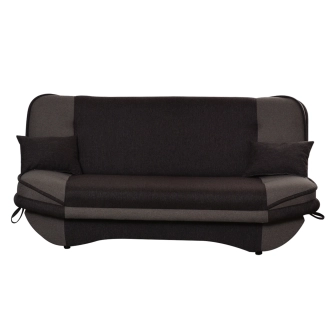 Pohovka WESSON 2, černá látka/šedá látka