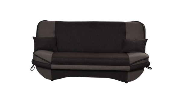 Pohovka WESSON 2, černá látka/šedá látka