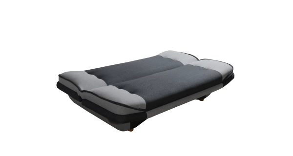 Pohovka WESSON 2, černá látka/šedá látka