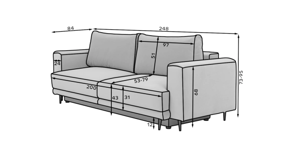 Pohovka WRITE, béžová