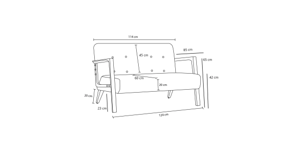Pohovka YORLEM, krémová
