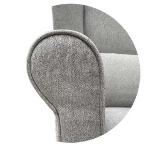 Pohovka ZEBRINA 2, tmavě šedá