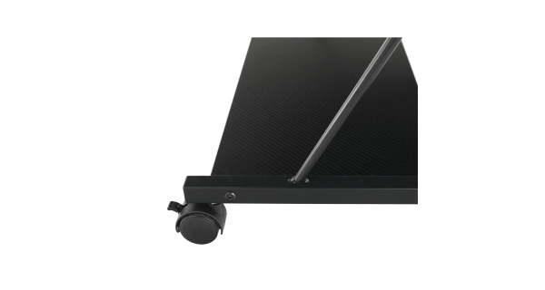 Pojízdný PC stůl/herní stůl s kolečky RAKTA, černá