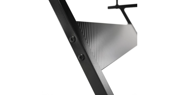 Pojízdný PC stůl/herní stůl s kolečky RAKTA, černá