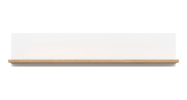 Police BORROMEO 107 cm, bílá/dub evoke