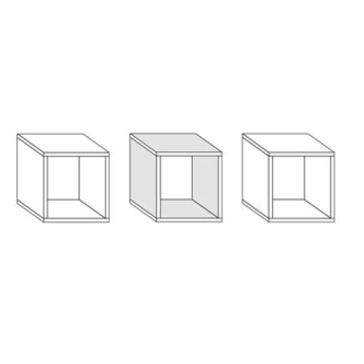 Police DAMARA (3 ks), švestka/černý lesk, 5 let záruka