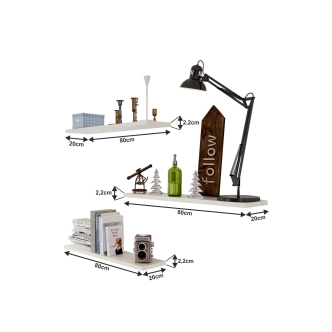 Police DAREK (3 ks), bílá