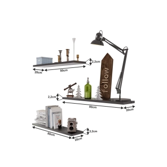 Police DAREK (3 ks), černá