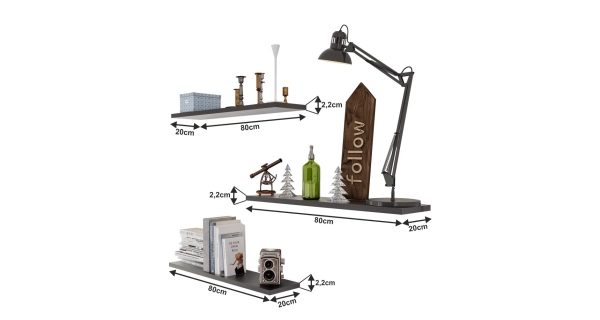 Police DAREK (3 ks), černá