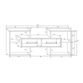 Police DORINDA 1D, dub sonoma/bílá