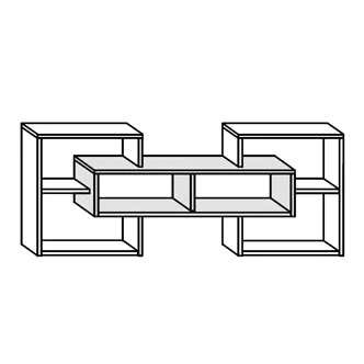 Police DORINDA, dub burgundský/bílá