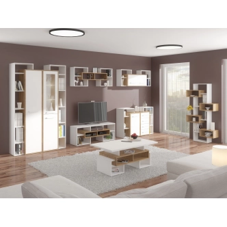 Police DORINDA, dub burgundský/bílá