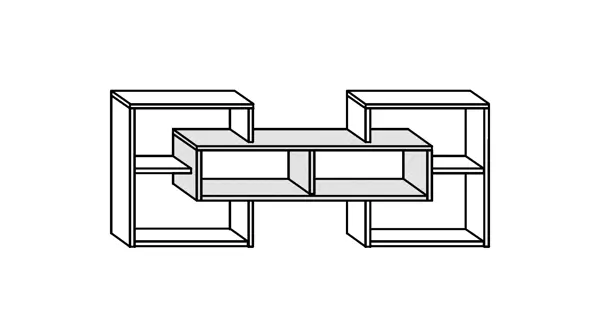 Police DORINDA, dub sonoma tmavý/dub sonoma, 5 let záruka
