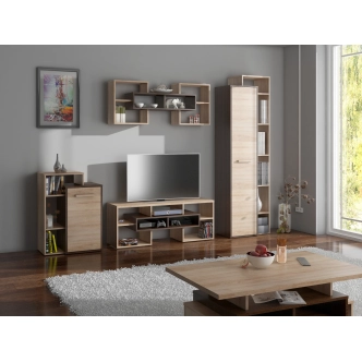 Police DORINDA, dub sonoma tmavý/dub sonoma, 5 let záruka