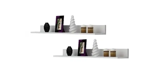 Police FARGONA (2 ks), bílá