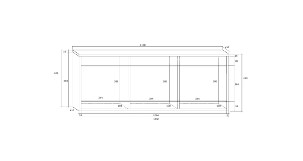 Police GATTON 110 cm, dub sonoma, 5 let záruka