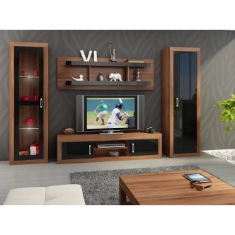 Police GOUDINI 180 cm, švestka wallis/černý lesk, 5 let záruka