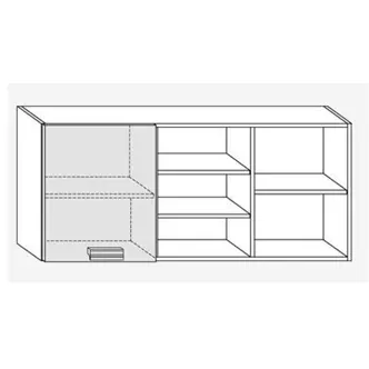 Police KEATING, bílá/černý lesk