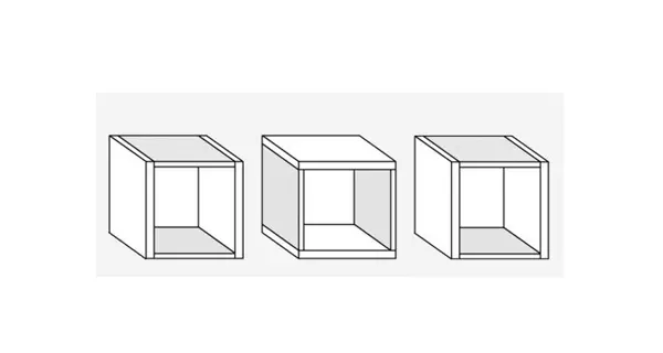 Police NELLORE (3 ks), craft zlatý/craft bílý