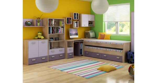 Police NELLORE (3 ks), dub sonoma sv./levandulová, 5 let záruka