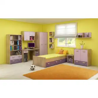 Police NELLORE (3 ks), dub sonoma sv./levandulová