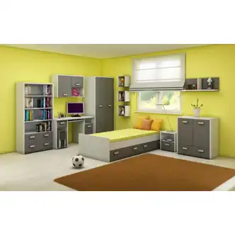 Police NELLORE, craft bílý/grafit