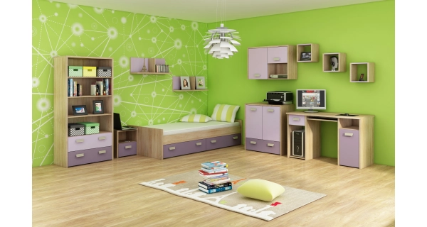 Police NELLORE, dub sonoma/levandulová, 5 let záruka