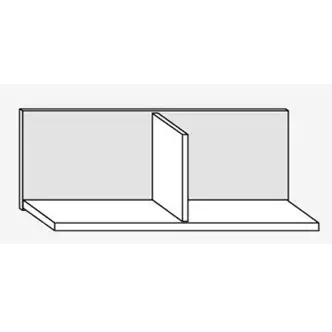 Police NELLORE, dub sonoma/světle modrá/modrá