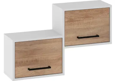 Police PRUDHOE 2D, bílá/dub sonoma