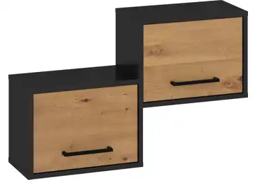 Police PRUDHOE 2D, černá/dub artisan