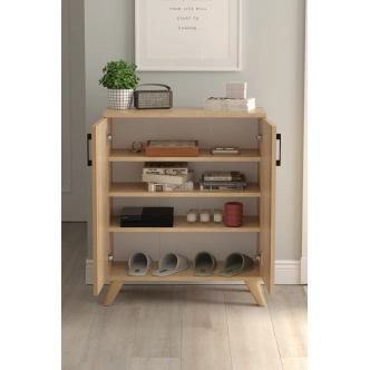 Policová komoda FENVOR, dub safírový